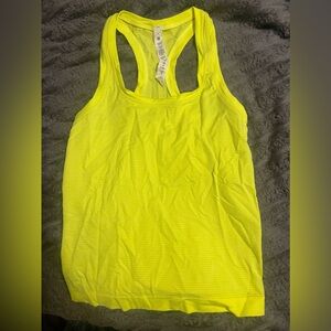 Lululemon Swiftly Tech Racerback Tank Top in Highlight Yellow Size 2